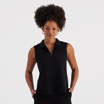 Freely Women's Sandwashed Zip Tank Top
