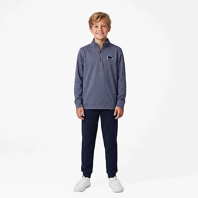 Antigua Heather Penn State Nittany Lions Subtle Quarter-Zip Sweatshirt