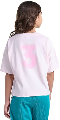 adidas Girls' Short Sleeve Collegiate T-shirt