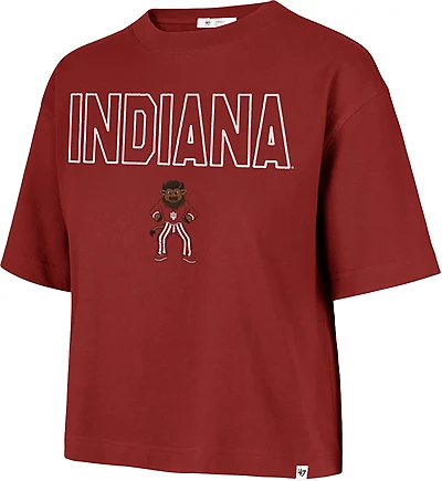 '47 Women's Indiana First Rank II Crop Short Sleeve T-shirt