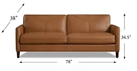 Glenwood Genuine Leather Sofa