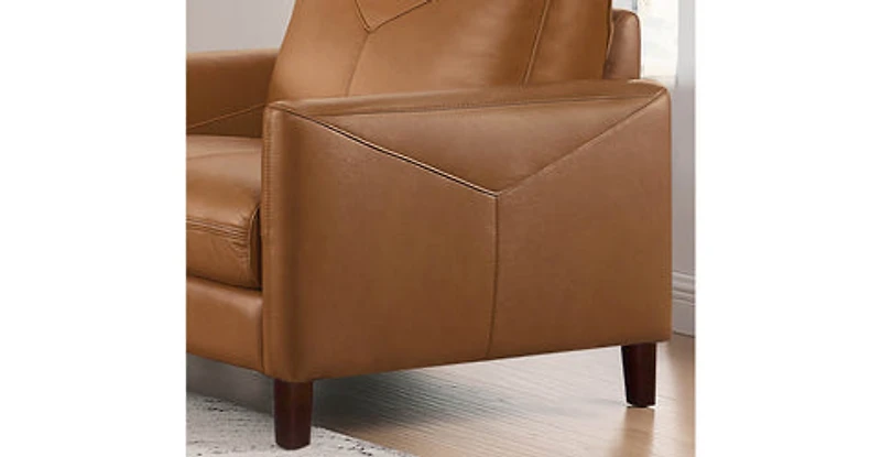 Glenwood Genuine Leather Accent Chair
