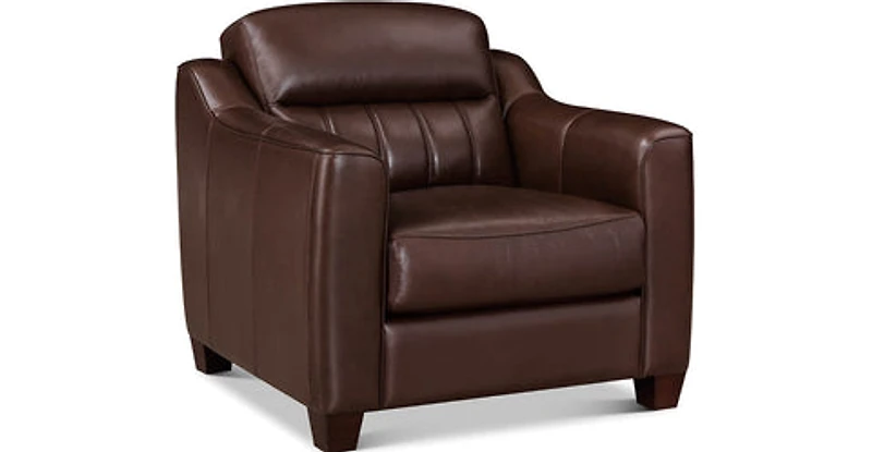 Nolan Genuine Leather Accent Chair