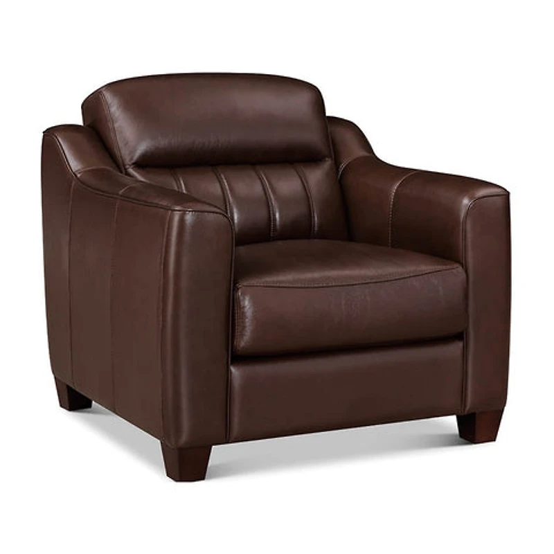 Nolan Genuine Leather Accent Chair