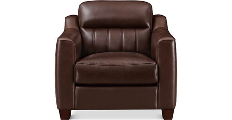 Nolan Genuine Leather Accent Chair