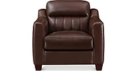 Nolan Genuine Leather Accent Chair