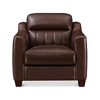 Nolan Genuine Leather Accent Chair