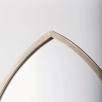 Giovanna Gold Metal Frame Pointed Arch Vanity Mirror
