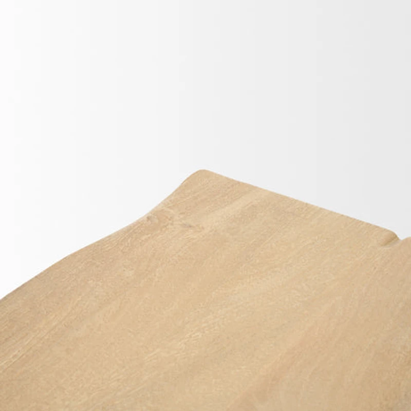 Sekou Light Brown Wooden Craftsman Console Table