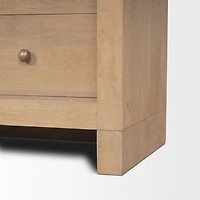 Suri Light Brown Wood W/Glass Doors Arched Curio Cabinet