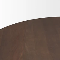 Swanson 60" Light Brown Wood Round Pedestal Dining Table