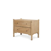 Phil Light Brown Wood 2 Drawer Accent Cabinet