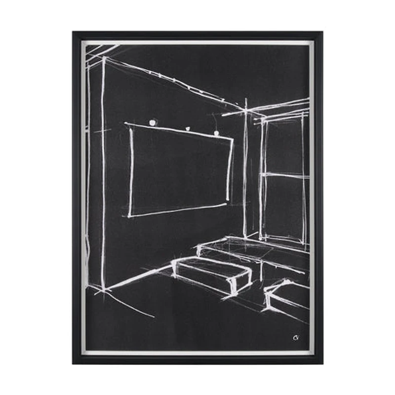 Interior Sketch by Mercana Studio a Framed Art Print