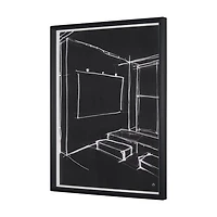 Interior Sketch by Mercana Studio a Framed Art Print