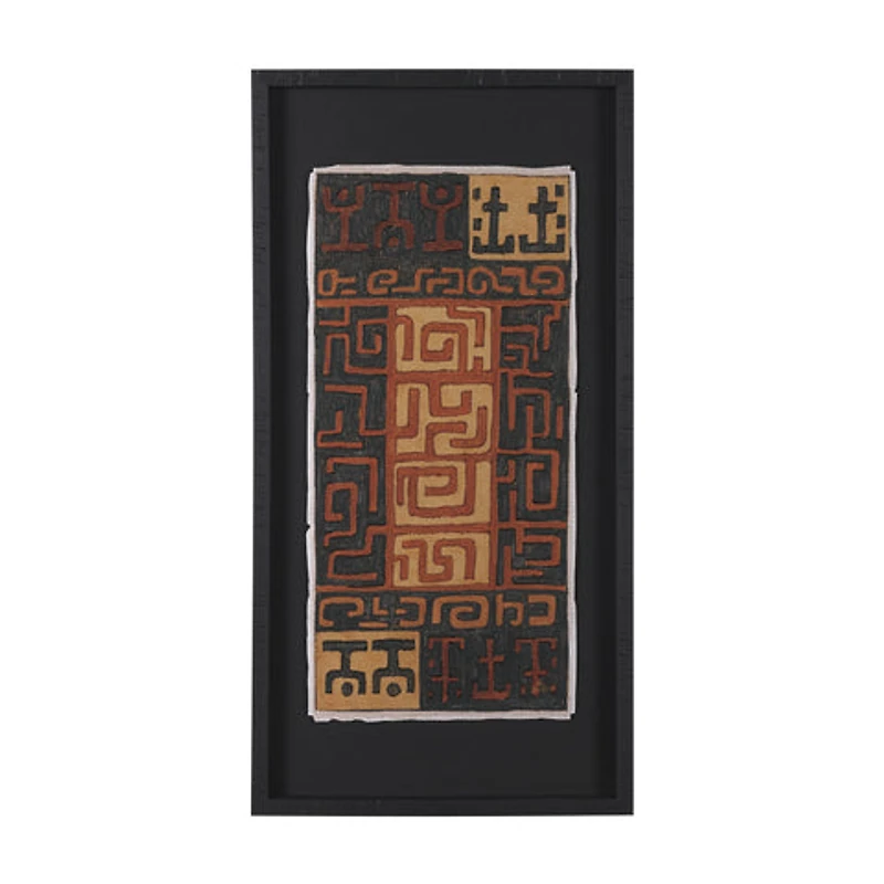 Mud Cloth Tapestry Framed Art Print
