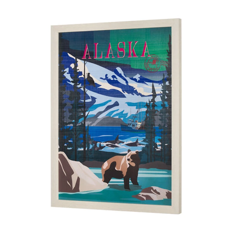 Alaska Go USA by Mercana Studio Decograph Framed Art Print