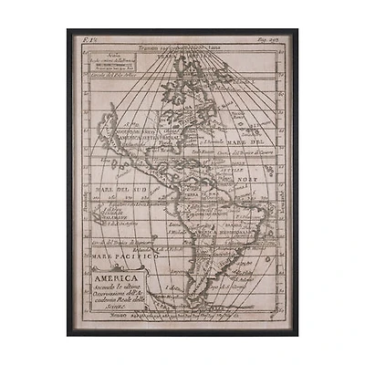 Vintage America by Wild Apple Portfolio a Hand Embellished Framed Art