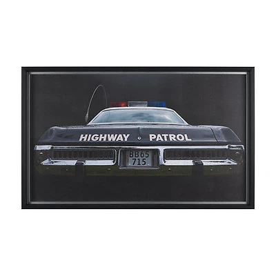 Highway Patrol II by Roland Weber a Hand Embellished Framed Photo Art