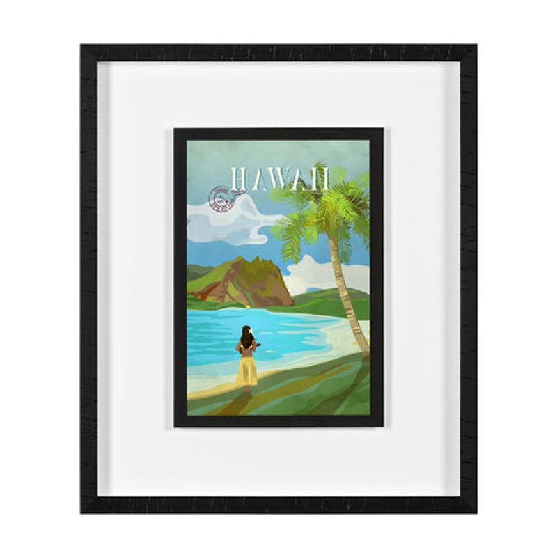 Hawaii Go USA by Mercana Studio Decograph Framed Art Print