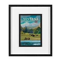 Montana Go USA by Mercana Studio Decograph Framed Art Print