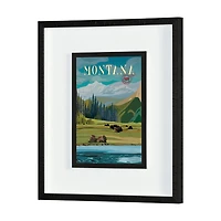 Montana Go USA by Mercana Studio Decograph Framed Art Print