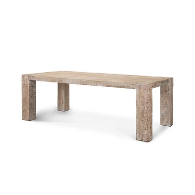 McArthur Whitewash Reclaimed Wood Dining Table