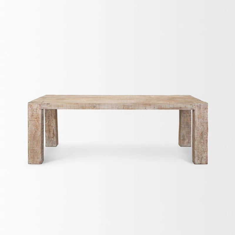 McArthur Whitewash Reclaimed Wood Dining Table