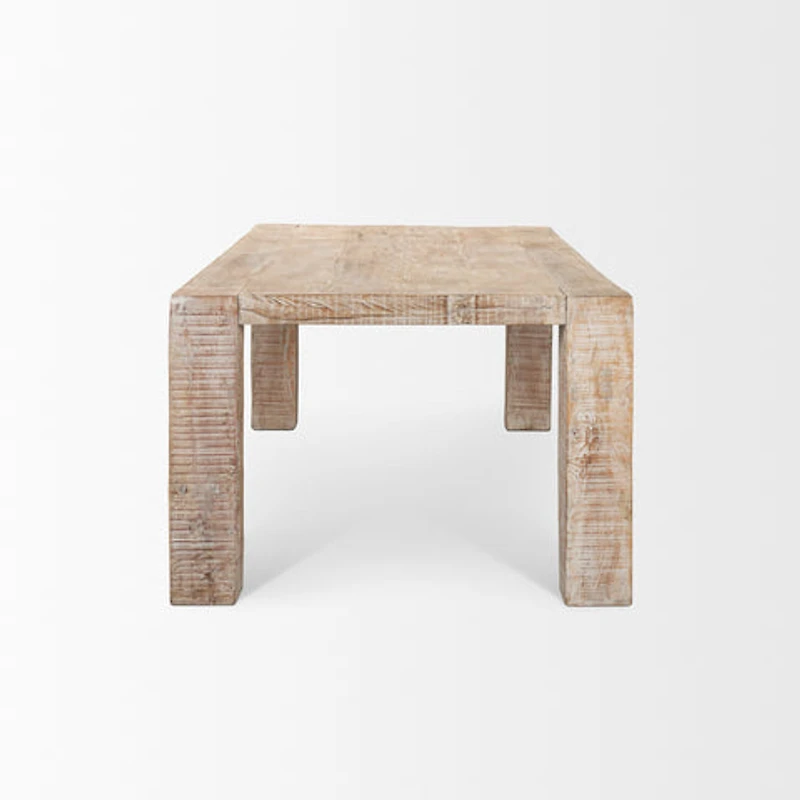 McArthur Whitewash Reclaimed Wood Dining Table