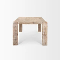 McArthur Whitewash Reclaimed Wood Dining Table