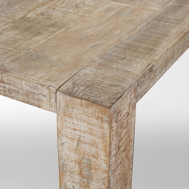 McArthur Whitewash Reclaimed Wood Dining Table