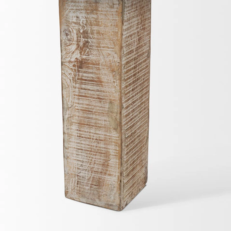 McArthur Whitewash Reclaimed Wood Dining Table