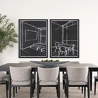 Interior Sketch by Mercana Studio a Framed Art Print