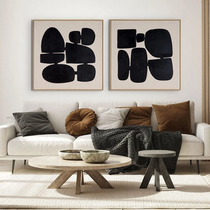 Pillars I, Hand Painted Canvas
