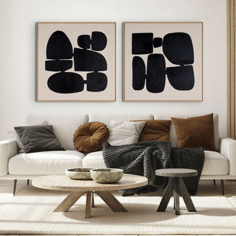 Pillars II, Hand Painted Canvas