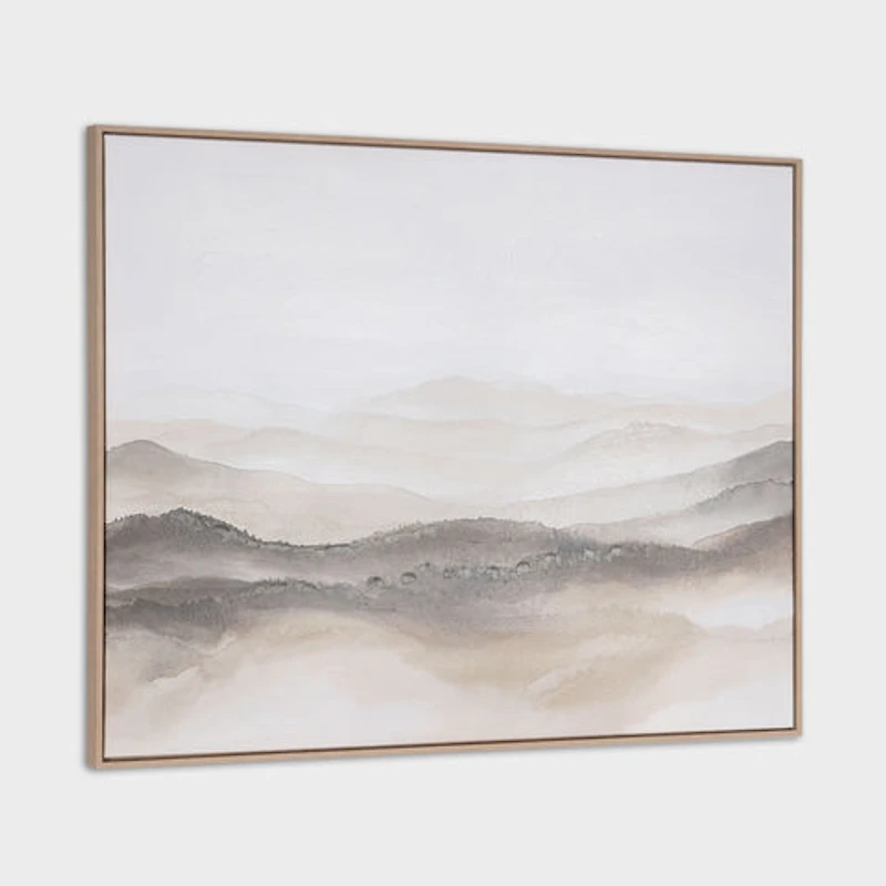 Misty Mountains, Hand Painted Canvas
