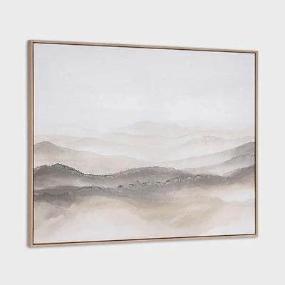 Misty Mountains, Hand Painted Canvas