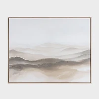 Misty Mountains, Hand Painted Canvas
