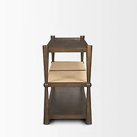Bondi Wood w/ Paper Rope Shelf Console Table