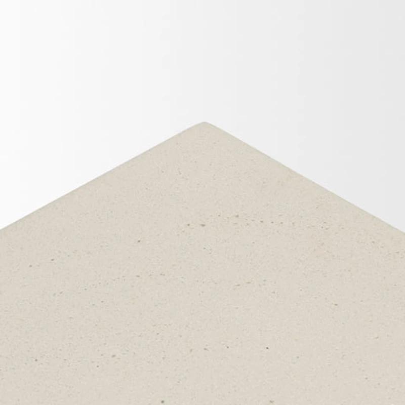Bunda Square Sculptural Stone Finish Accent Table
