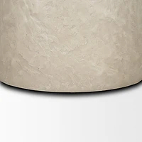 Mesa Round Stone Finish Pillar Accent Table