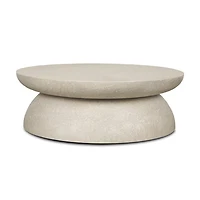 Mesa 48" Round Stone Finish Coffee Table