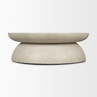 Mesa 48" Round Stone Finish Coffee Table