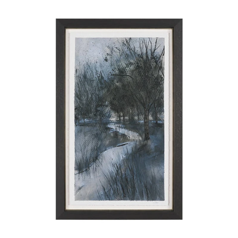 Brook and Willows Textured Framed Artwork