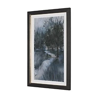 Brook and Willows Textured Framed Artwork
