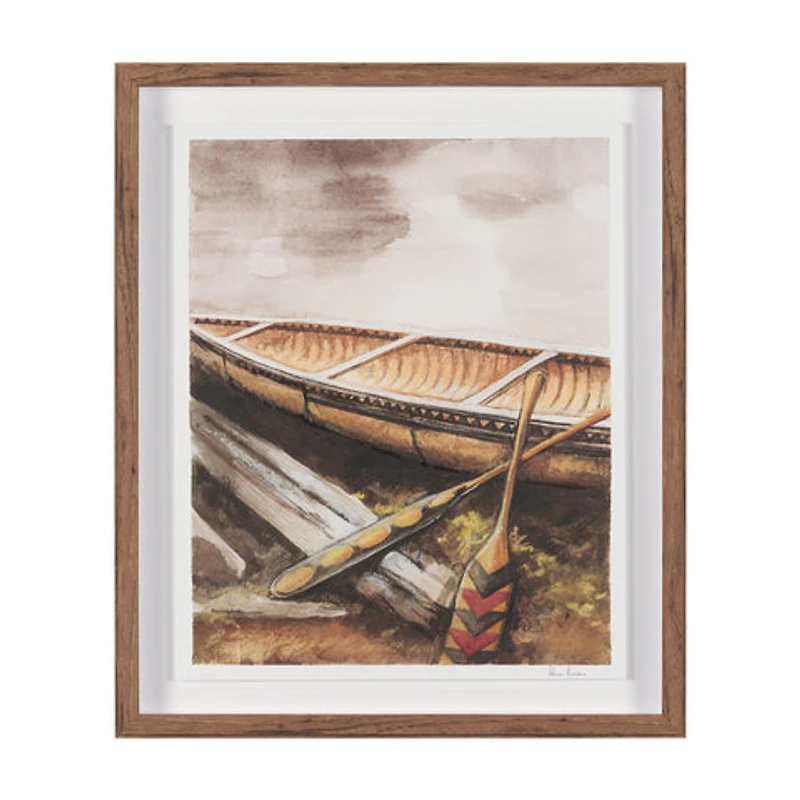 At The Cabin Hand Embelished Framed Artwork