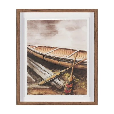 At The Cabin Hand Embelished Framed Artwork
