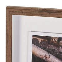 Canoe Hand Embelished Framed Art Print Matted under Glass