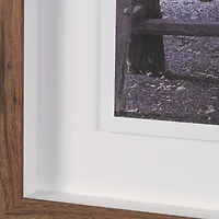 Canoe Hand Embelished Framed Art Print Matted under Glass