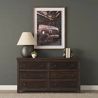 Canoe Hand Embelished Framed Art Print Matted under Glass