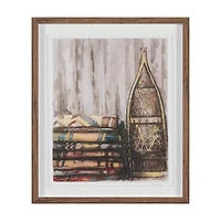 At The Cabin Hand Embelished Framed Artwork